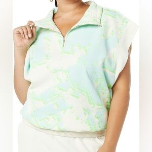 Making the Cut Women's Yannik’s Drop Sleeve Boxy Half Zip Sweatshirt XL